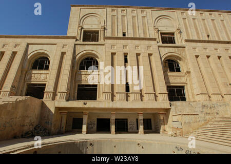 Hillah, Irak. 05. Juli, 2019. Eine allgemeine Ansicht der Babylonischen Palast, erbaut von ehemaligen irakischen Präsidenten Saddam Hussein. Credit: Ameer Al Mohammedaw/dpa/Alamy leben Nachrichten Stockfoto