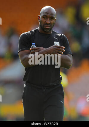 Manager von West Bromwich Albion, Darren Moore - Norwich City v West Bromwich Albion, Sky Bet Meisterschaft, Carrow Road, Norwich - 11. August 2018 Stockfoto