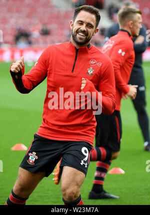 Danny Ings erwärmt von Southampton - Southampton v Burnley, Premier League, die St. Mary's Stadium, Southampton - 12. August 2018 Stockfoto