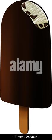 Schokoladeneis auf stick Abbildung Stock Vektor