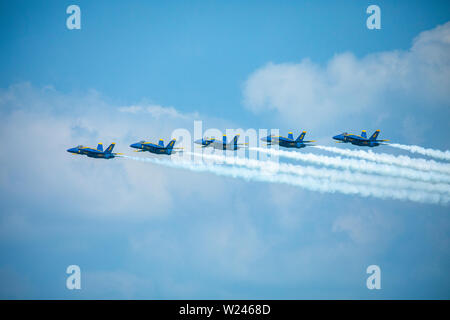 Blue Angels Kämpfer Stockfoto