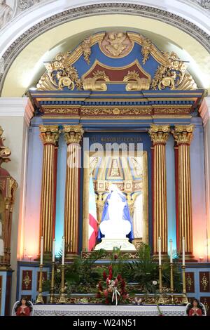 Katholische Kirche in der Altstadt von Puerto Rico Stockfoto