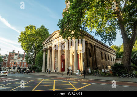 ST Pancras New Church, in der Nähe des Euston Square, London, England. Stockfoto
