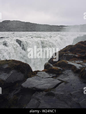 Godafoss, einem der berühmtesten Wasserfälle in Island.)) Stockfoto