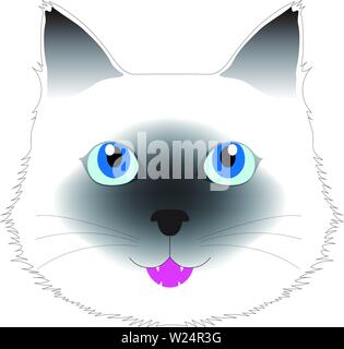 Cat CG, Vektor Bild Stockfoto