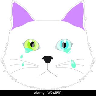 Cat CG, Vektor Bild Stockfoto