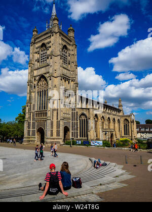 St Peter Mancroft Kirche im Zentrum von Norwich, UK. Zwischen 1430 und 1455 Es liegt in der Nähe des Marktplatzes errichtet. Stockfoto