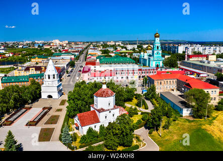 Luftaufnahme des Kreml in Syzran, Samara Oblast Russland Stockfoto