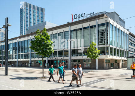 Frankfurt am Main, Deutschland. Juli 2019. Der Blick auf die Oper Frankfurt Palace Stockfoto