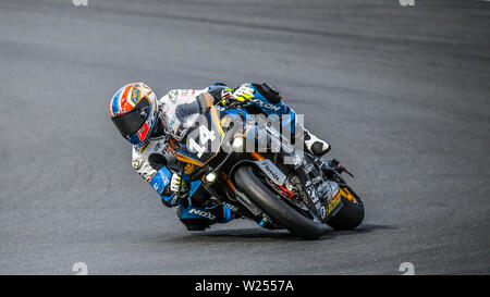 Oschersleben, Deutschland, Juni 09, 2019: Yamaha YZF-R1 von MACO Racing Team konkurrieren zu FIM Endurance World Championship Stockfoto