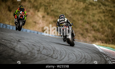 Oschersleben, Deutschland, Juni 09, 2019: Rennsport Motorrad FIM Endurance World Championship in Oschersleben konkurrieren Stockfoto