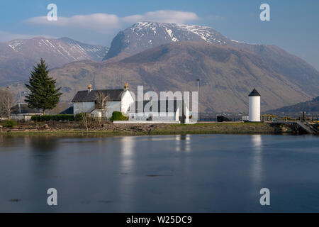 Hafen von Corpach in der Nähe von Fort William, Scottish Highlands, Schottland Stockfoto