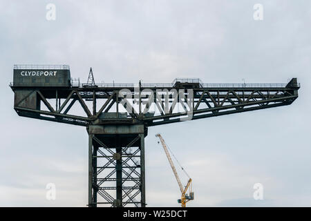 Die finnieston Kran am Fluss Clyde, Glasgow, Schottland Stockfoto