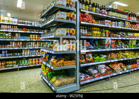 Asiatischen Supermarkt 'Asien' Supermarkt Regale, Dresden, Deutschland Stockfoto