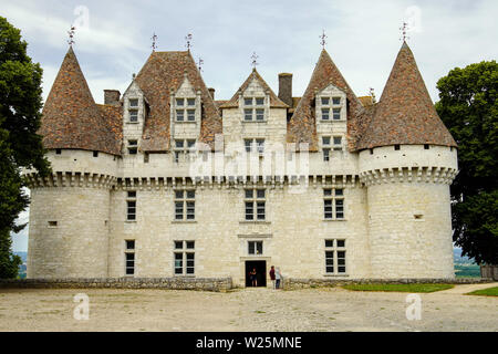 Chateau Monbazillac in der Dordogne, Nouvelle-Aquitaine, Frankreich. Stockfoto