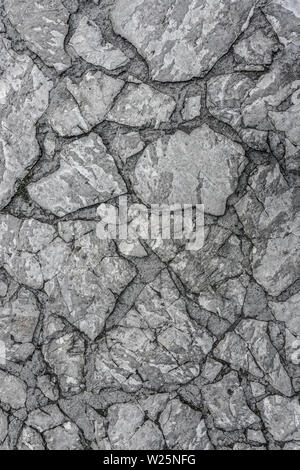 Steinboden Textur. Harmonischen Muster von Schiefer Fliesen am Boden. Stockfoto