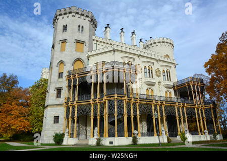 Hluboka Schloss, Schloss Frauenberg, Hluboka Nad Vltavou, Tschechien, Europa Stockfoto