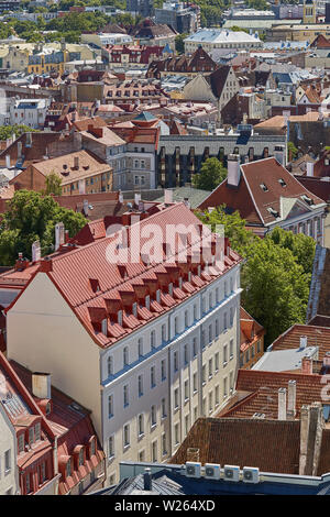 TALLINN, Estland - Juli 07, 2017: Downtown Architektur der Altstadt Stadt Tallinn in Estland. Stockfoto