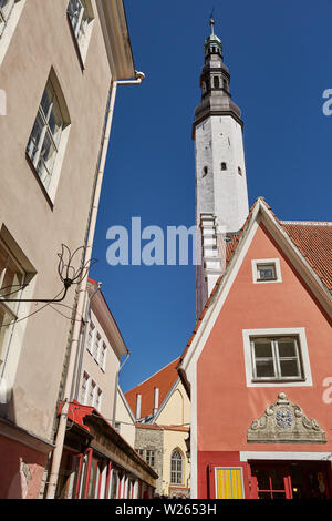 TALLINN, Estland - Juli 07, 2017: Downtown Architektur der Altstadt Stadt Tallinn in Estland. Stockfoto