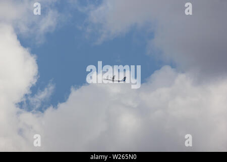 Chiangmai, Thailand - 28. Juni 2019: RDPL -34173 ATR 72-500 von Lao Airlines. Im Flug von Chiang Mai nach Luang Prabang. Stockfoto