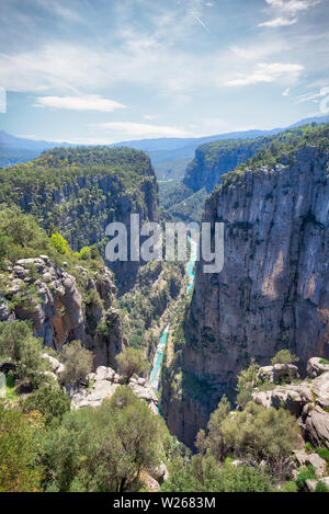 Tazi Canyon Blue River im April 2019 rn" in hdr getroffen wurden Stockfoto