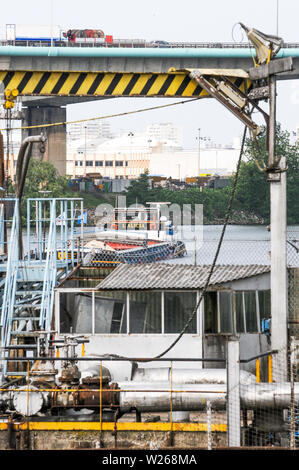 Genevilliers Hafen, Hauts-de-Seine, Île-de-France, Frankreich Stockfoto