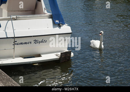 Norfolk Broads Wasserstraßen Stockfoto