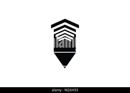 Pen Logo Designs Inspiration isoliert auf weißem Hintergrund Stock Vektor