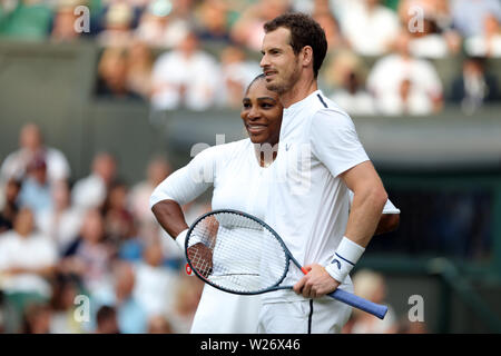 London, Großbritannien. 6. Juli 2019. Serena Williams, Andy Murray, der Wimbledon Championships 2019, 2019 Quelle: Allstar Bildarchiv/Alamy Live News Credit: Allstar Bildarchiv/Alamy leben Nachrichten Stockfoto