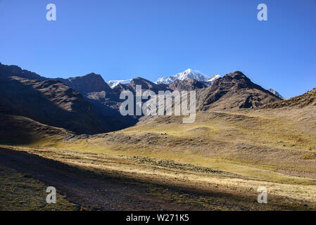 Trekking in der Cordillera Real mountain range, Bolivien Stockfoto