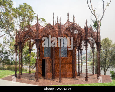 Wim Delvoye Skulptur in der Mona Gärten Stockfoto