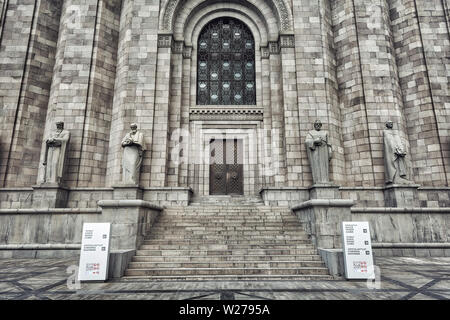 Matenadaran Museum in Eriwan, Armenien, im April 2019 rn" in hdr getroffen wurden Stockfoto