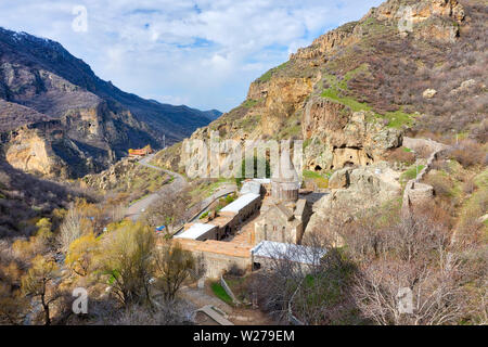 Geghard Kloster in der Nähe von Jerewan, Armenien, im April 2019 rn" in hdr getroffen wurden Stockfoto