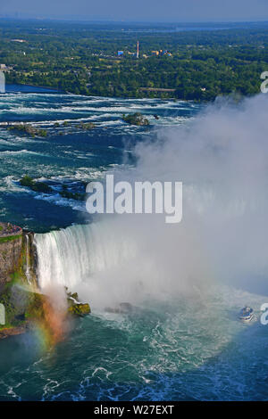 Luftaufnahmen von Horseshoe Falls in Niagara Falls, Ontario, Kanada Stockfoto