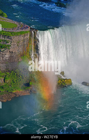 Luftaufnahmen von Horseshoe Falls in Niagara Falls, Ontario, Kanada Stockfoto