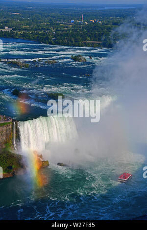 Luftaufnahmen von Horseshoe Falls in Niagara Falls, Ontario, Kanada Stockfoto