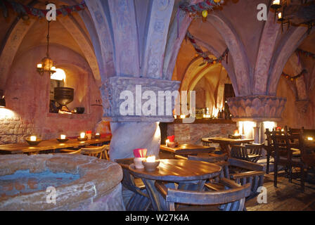 Restaurant Rozengrals in Riga. Lettland Stockfoto