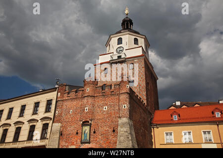 Krakauer Tor (Brama Krakowska) in Lublin. Polen Stockfoto