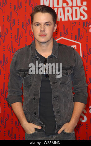 2019 CMT Music Awards Red Carpet bei Bridgestone Arena in Nashville, Tennessee Mit: Travis Denning Wo: Nashville, Tennessee, United States Wann: 06 Jun 2019 Credit: Judy Eddy/WENN.com Stockfoto