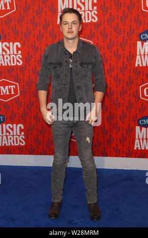 2019 CMT Music Awards Red Carpet bei Bridgestone Arena in Nashville, Tennessee Mit: Travis Denning Wo: Nashville, Tennessee, United States Wann: 06 Jun 2019 Credit: Judy Eddy/WENN.com Stockfoto