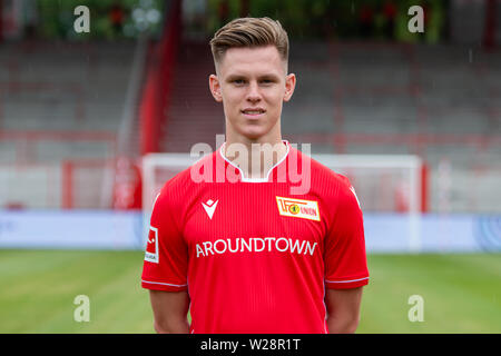 Berlin, Deutschland. 06 Juli, 2019. Fußball, Bundesliga: Fototermin 1. FC Union Berlin für die Saison 2019/20 Julius Kade Credit: Andreas Gora/dpa/Alamy leben Nachrichten Stockfoto