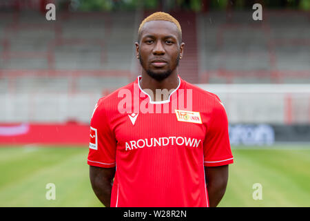 Berlin, Deutschland. 06 Juli, 2019. Fußball, Bundesliga: 1.FC Union Berlin Foto Session für die Saison 2019/20. Sheraldo Becker Credit: Andreas Gora/dpa/Alamy leben Nachrichten Stockfoto