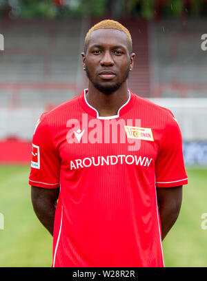 Berlin, Deutschland. 06 Juli, 2019. Fußball, Bundesliga: 1.FC Union Berlin Foto Session für die Saison 2019/20. Sheraldo Becker Credit: Andreas Gora/dpa/Alamy leben Nachrichten Stockfoto