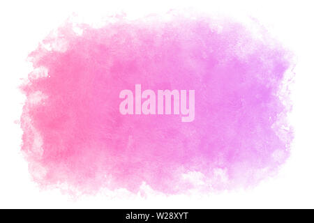 Gradient Farbe Feder lila Wasser abstrakt oder natürlichen Aquarellfarbe Hintergrund Stockfoto