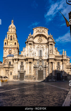 Die Kathedrale der Heiligen Maria in Murcia, Spanien. Stockfoto