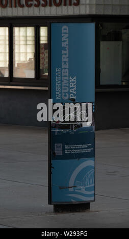 Nashville Cumberland Park - Nashville, USA - Juni 15, 2019 Stockfoto