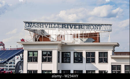 Die Nashville Riverfront Gebäude - Nashville, USA - Juni 15, 2019 Stockfoto