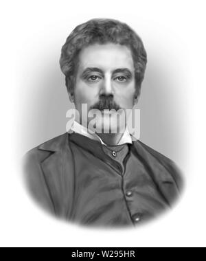 Giacomo Puccini 1858-1924 Italienischer Komponist Stockfoto