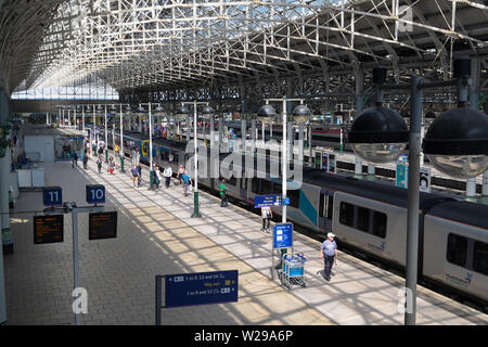 Manchester Picadilly Bahnhof England Stockfoto