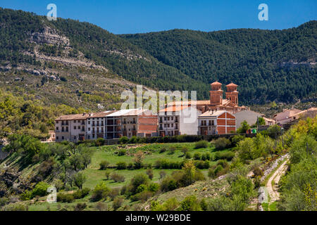 Dorf von Schonberg, Der Stille Weg, Maestrat (Maestrazgo) Region, Provinz Teruel, Aragon, Spanien Stockfoto